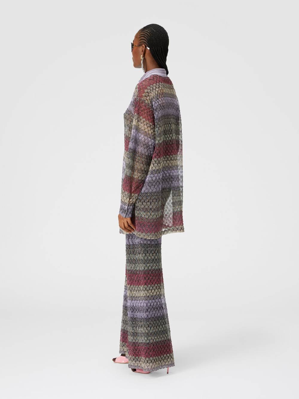 Missoni Camicia oversize con motivo pizzo lamé Fino al 60% di sconto