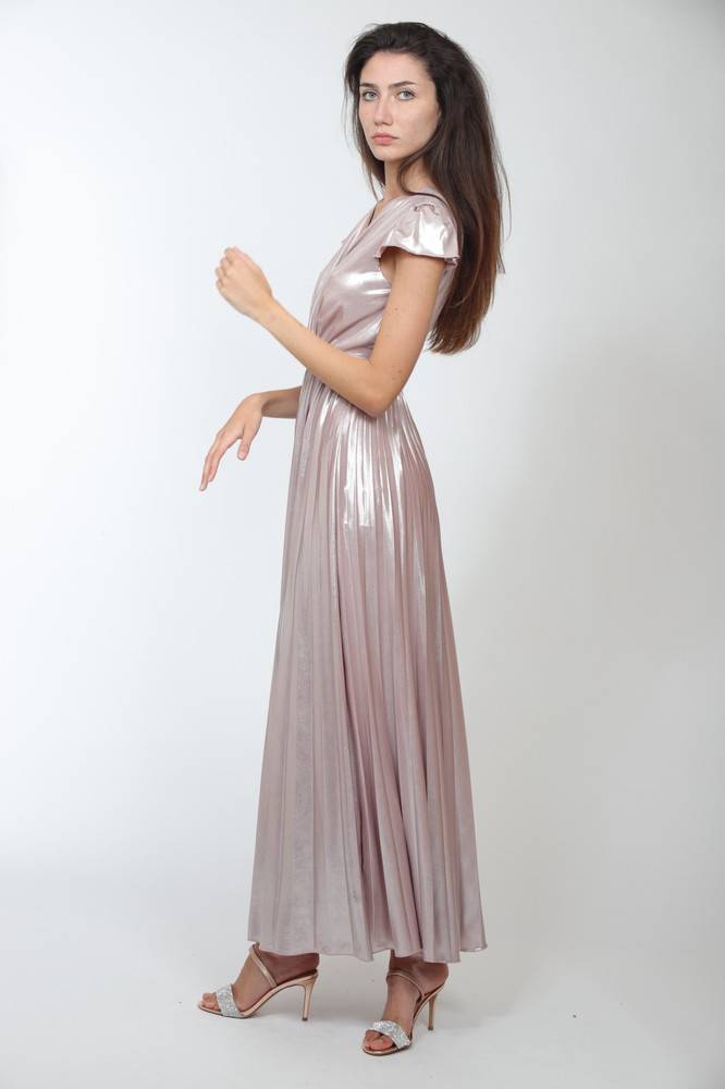 Nora Barth Abito lungo con finitura metallizzata Moda