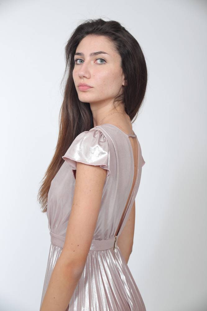 Nora Barth Abito lungo con finitura metallizzata Moda