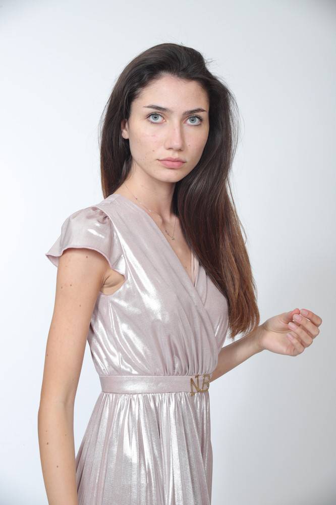 Nora Barth Abito lungo con finitura metallizzata Moda