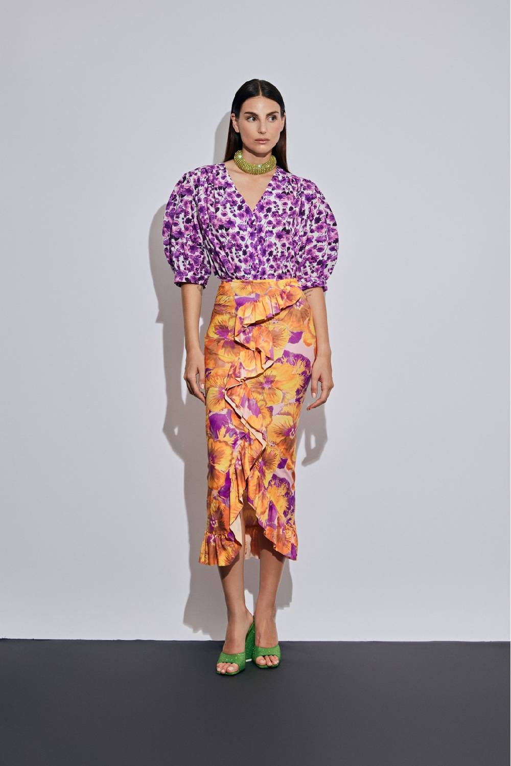 Odì Odì ERNY 250S405 CAMICIE e BLUSE FIORE VIOLA 3467 Vendita Economica