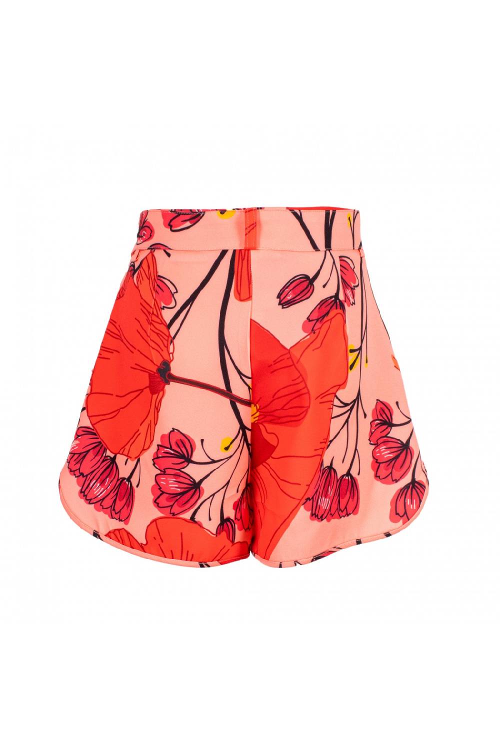 Odì Odì ERNESTINE 090S406 SHORTS FIORE ROSA/ROSSO 3471 Saldi Di Fabbrica