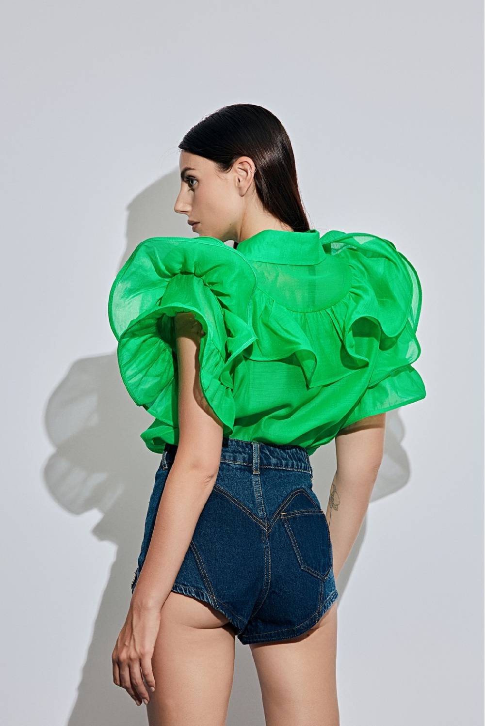 Odì Odì CHIAVARI 250S4F2 CAMICIE e BLUSE VERDE Pezzi Unici