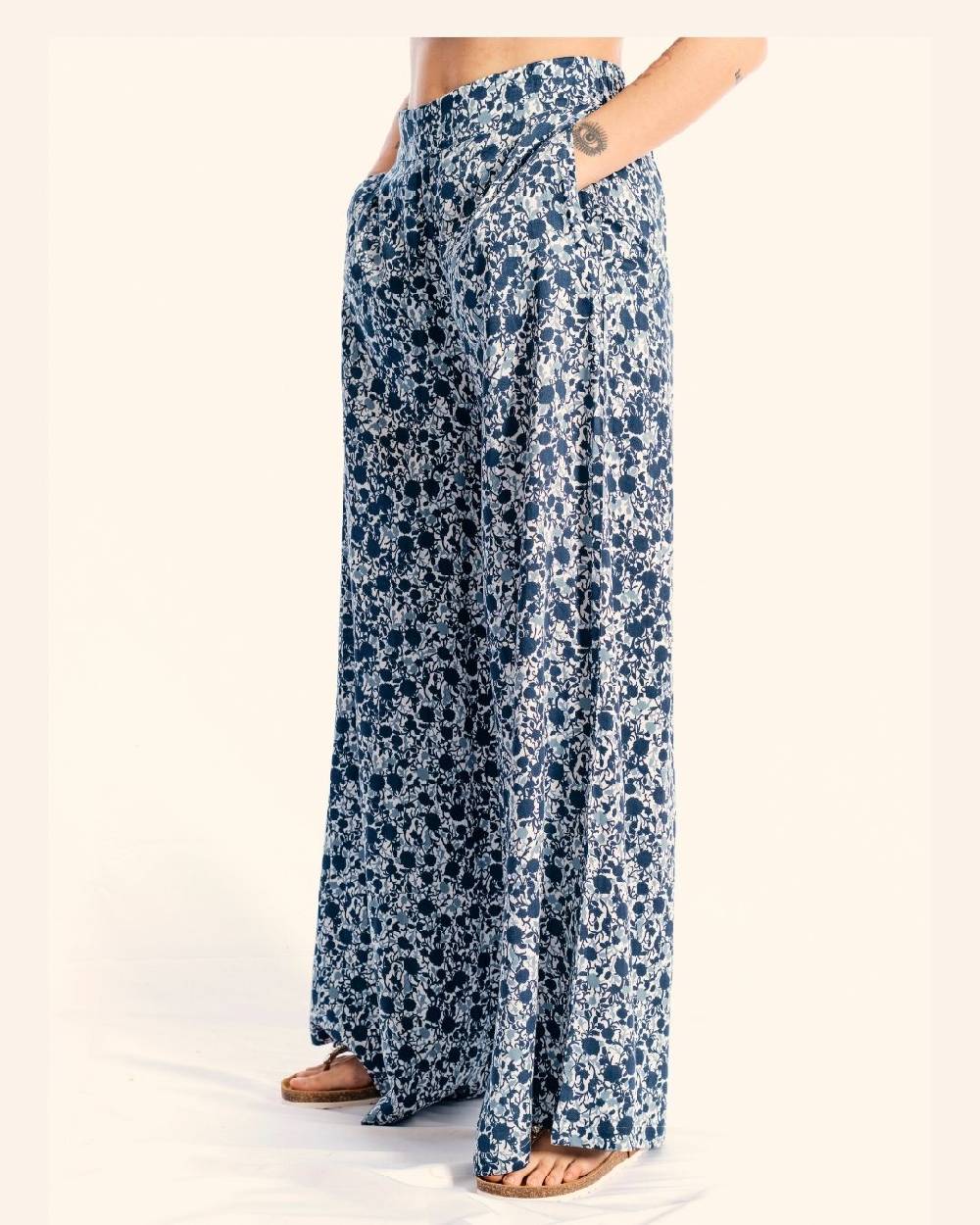 Ordi.to Accessori PANTALONE MATILDE - STAMPA AZALEA BLU Online