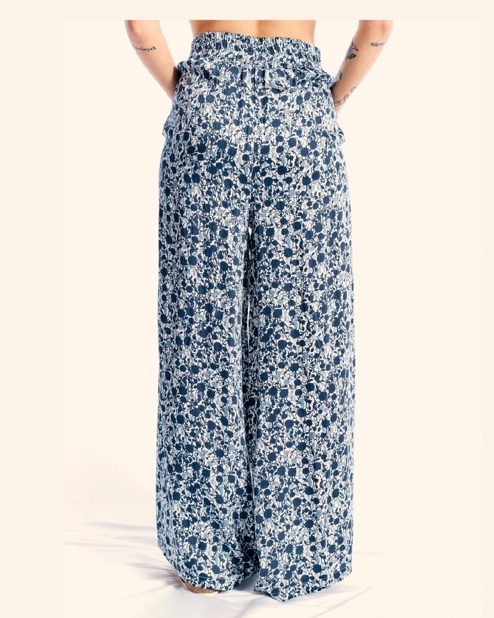 Ordi.to Accessori PANTALONE MATILDE - STAMPA AZALEA BLU Online