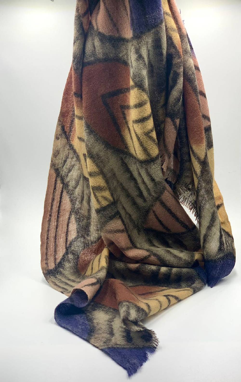 Ordi.to Accessori HARING BLU - Sciarpa in lana Consegna Veloce