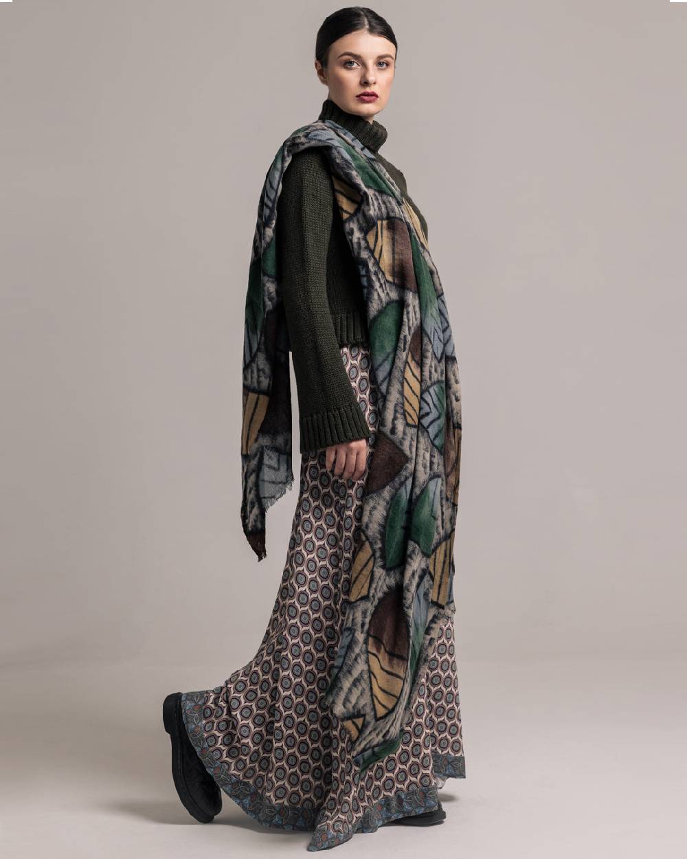 Ordi.to Accessori HARING VERDE - Sciarpa in lana Promozione Limitata