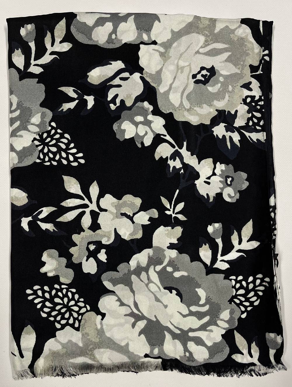 Ordi.to Accessori CANOVA NERA - Sciarpa in Seta e Lana Sconto