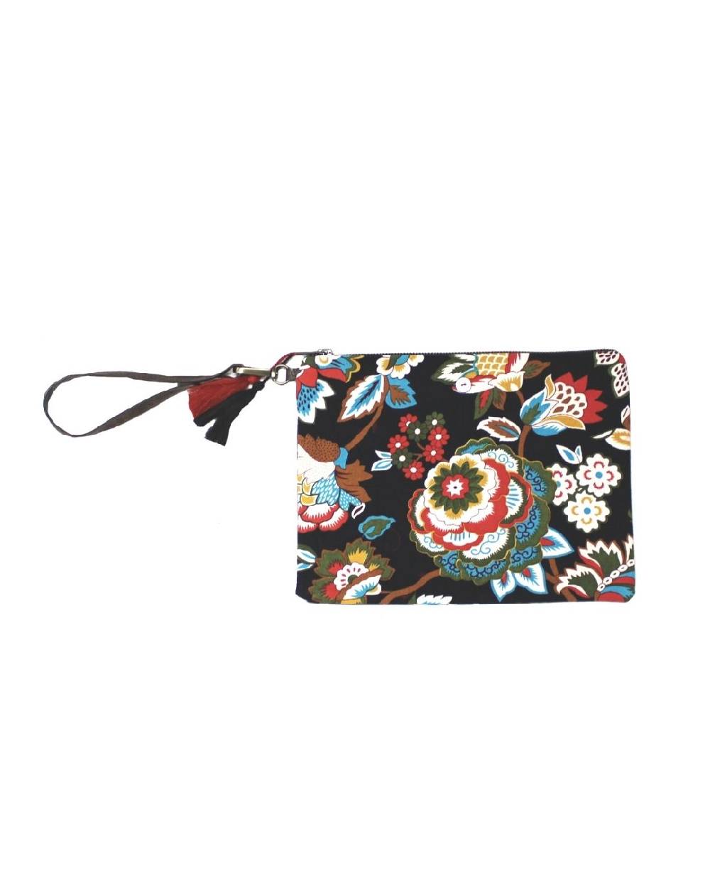 Ordi.to Accessori POCHETTE ORDI.NA - STAMPA CAMELIA NERA Promozione
