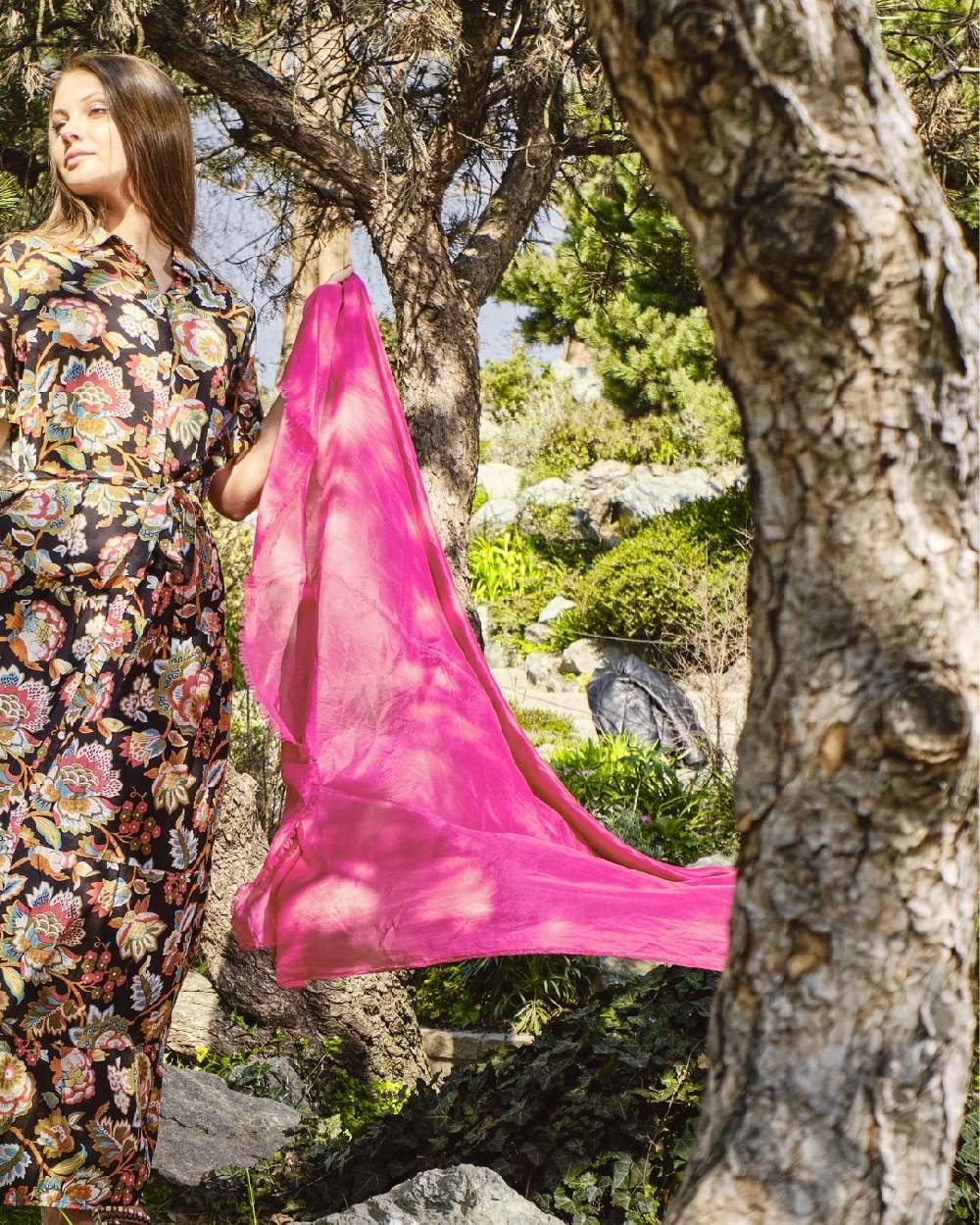 Ordi.to Accessori SOUFFLE' - STOLA SETA UNITA AZALEA Fino Al -60%