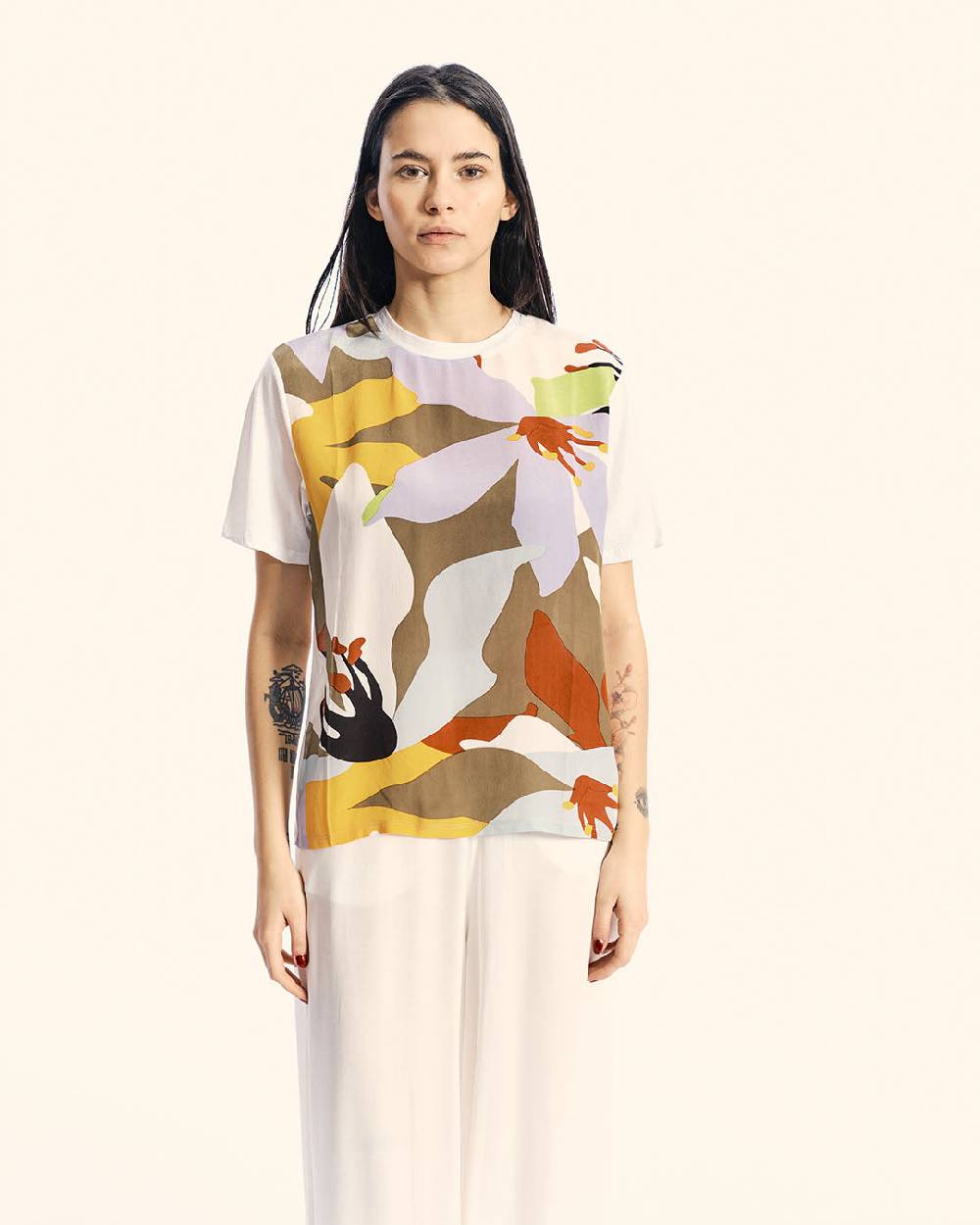 Ordi.to Accessori SUE FIORDALISO -T-SHIRT STAMPATA Sottocosto
