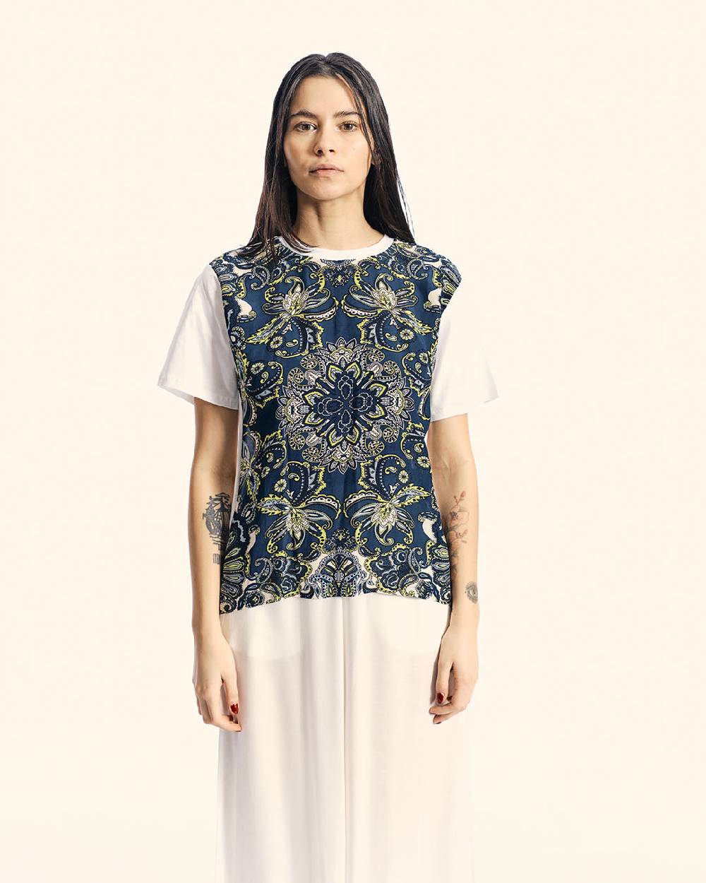 Ordi.to Accessori SUE PAISLEY -T-SHIRT STAMPATA Convenienza