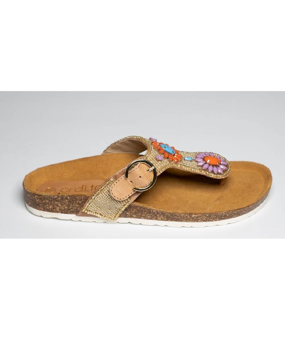 Ordi.to Accessori LANZAROTE - infradito con plantare e ricamo perline Sconto