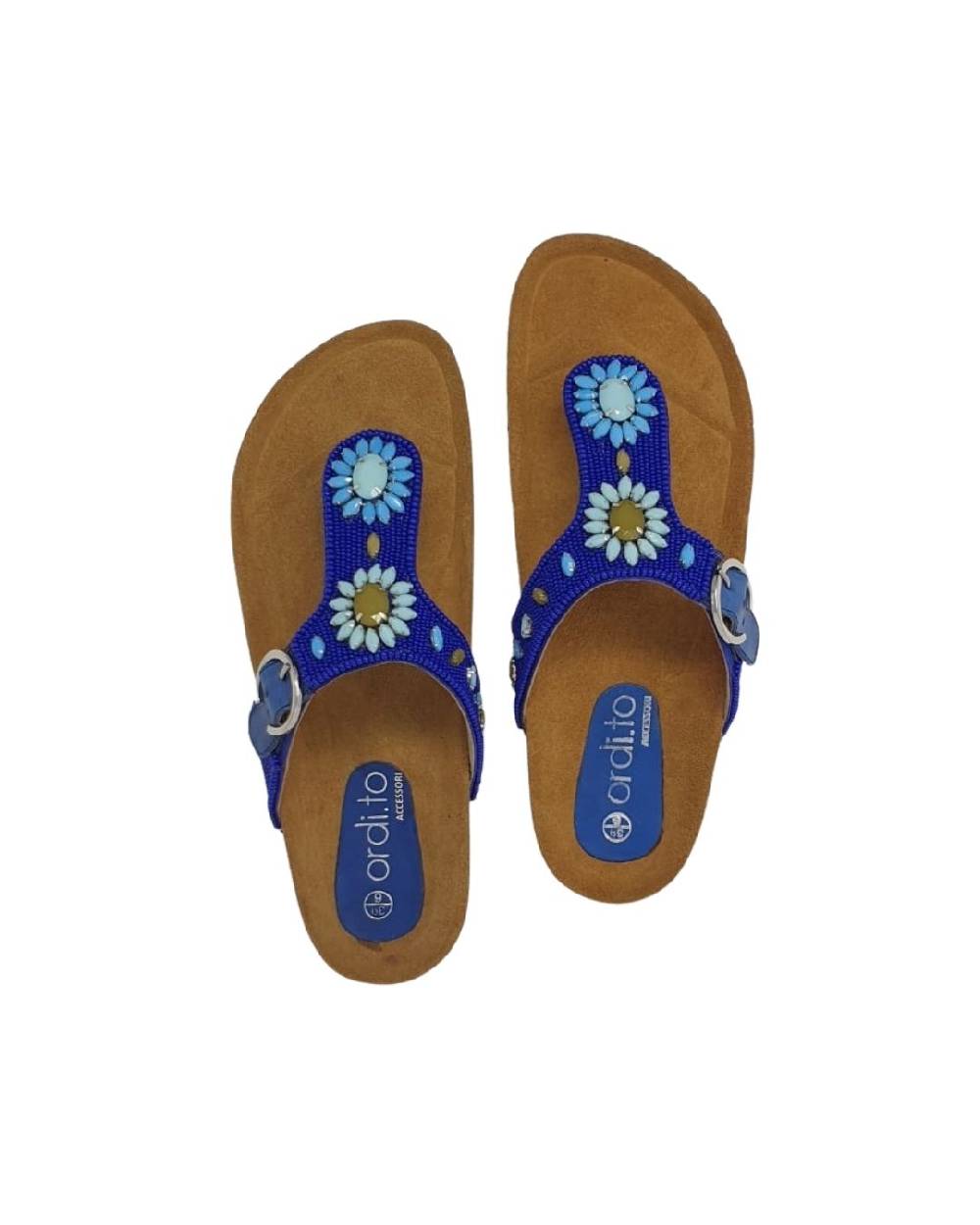 Ordi.to Accessori LANZAROTE - infradito con plantare e ricamo perline Sconto