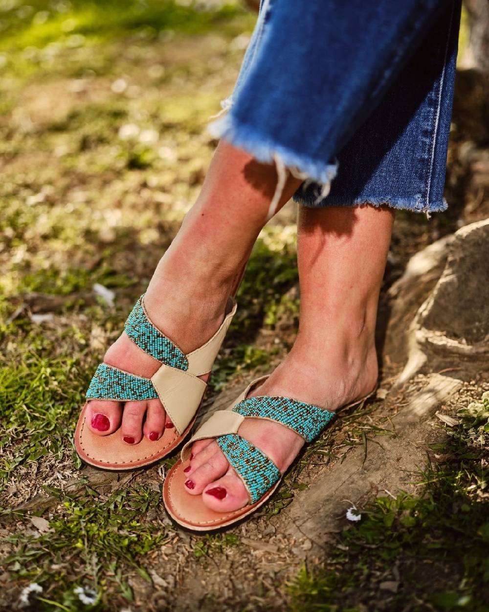 Ordi.to Accessori SALINA - ciabattina con ricamo perline Online