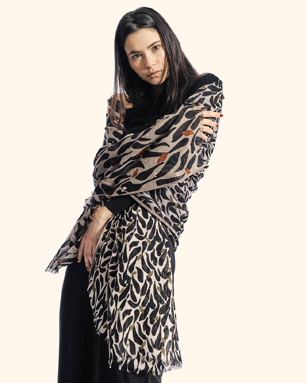 Ordi.to Accessori TUNISI GRIGIA - Sciarpa Unisex in lana Vendita Economica