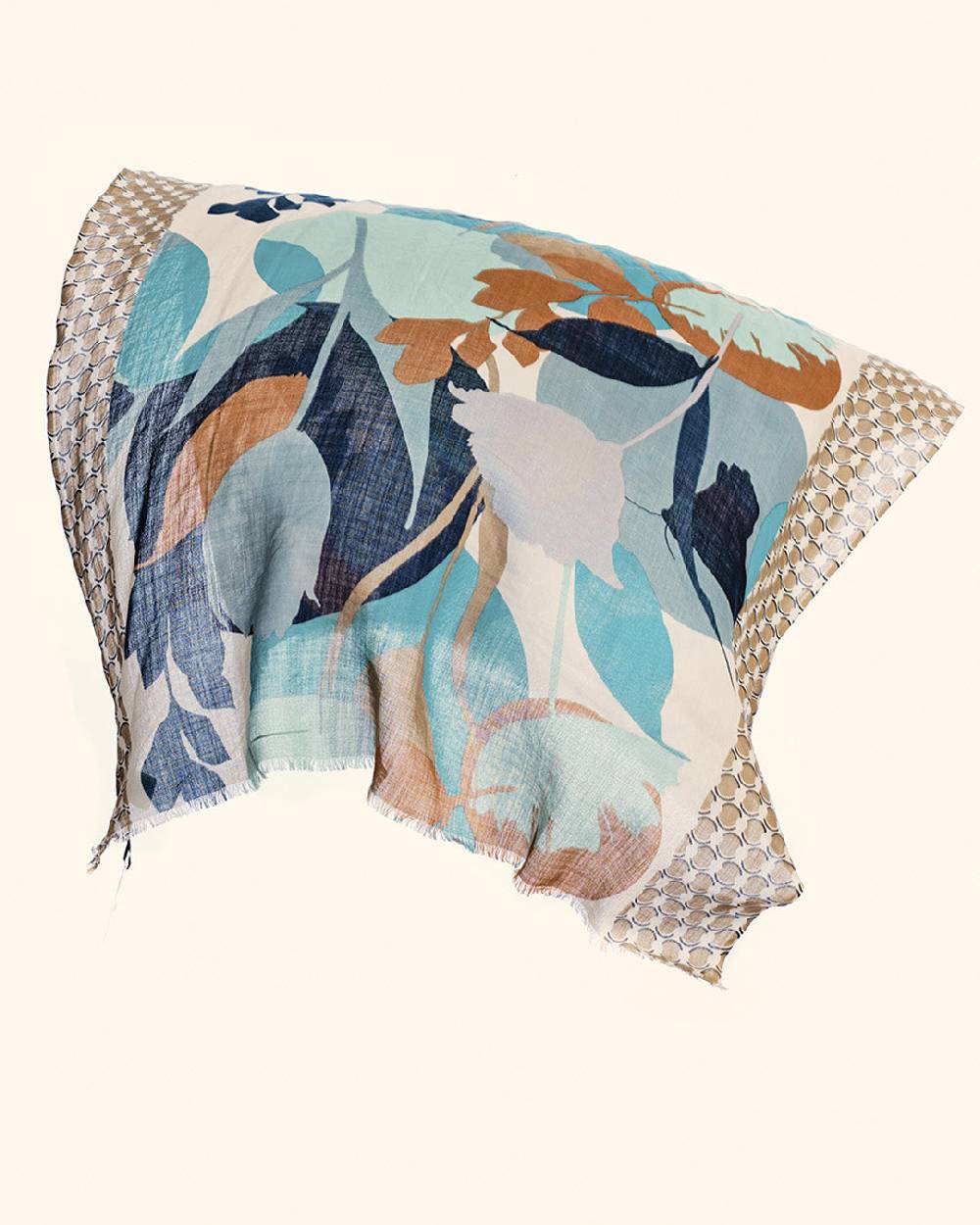 Ordi.to Accessori MADRID BLU - Sciarpa Unisex in lana Italy