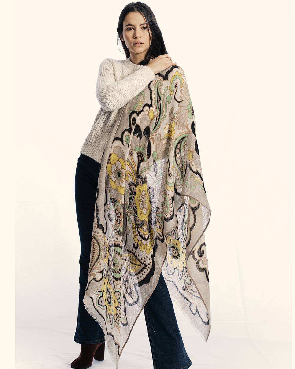 Ordi.to Accessori LIMA GRIGIA - Sciarpa Unisex in lana 2025
