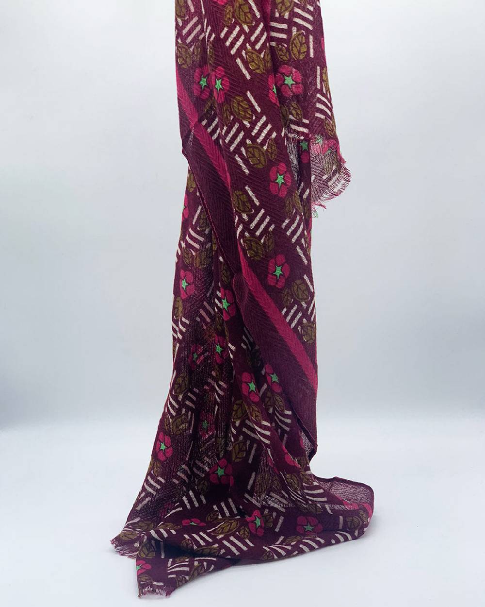 Ordi.to Accessori KIEV BORDEAUX - Sciarpa Unisex in lana Nuovo