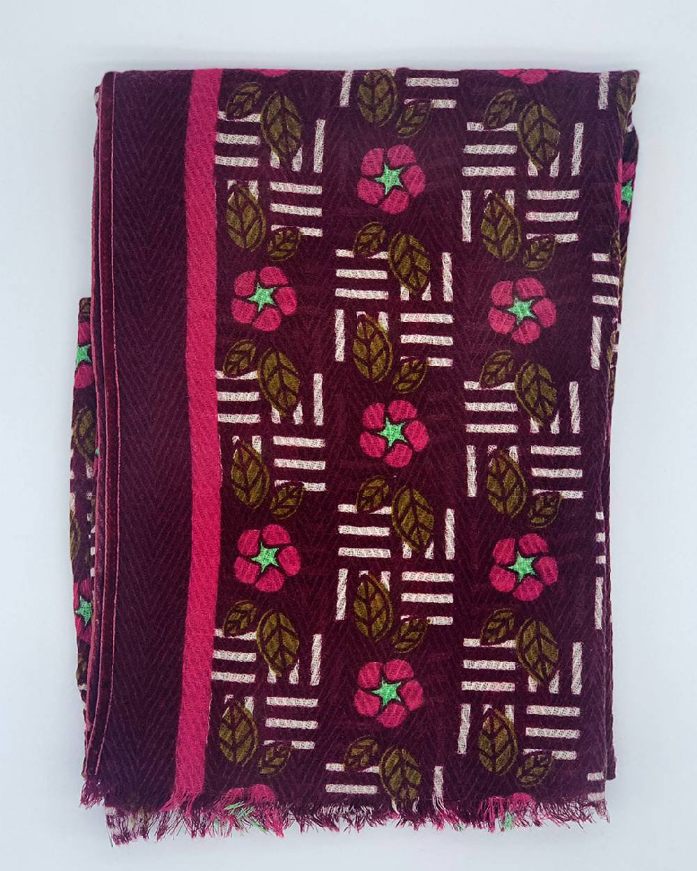 Ordi.to Accessori KIEV BORDEAUX - Sciarpa Unisex in lana Nuovo