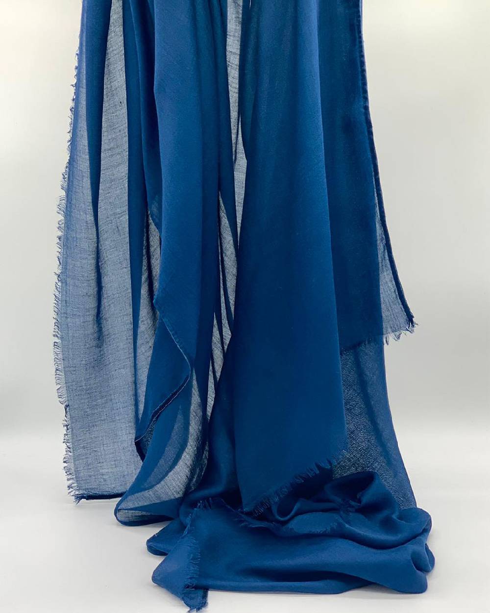Ordi.to Accessori CAMILLA BLU - Sciarpa tinta unita Modal e Cashmere Consegna Veloce