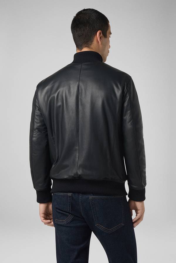 Pal Zileri Bomber in pelle con colletto stand up Negozio