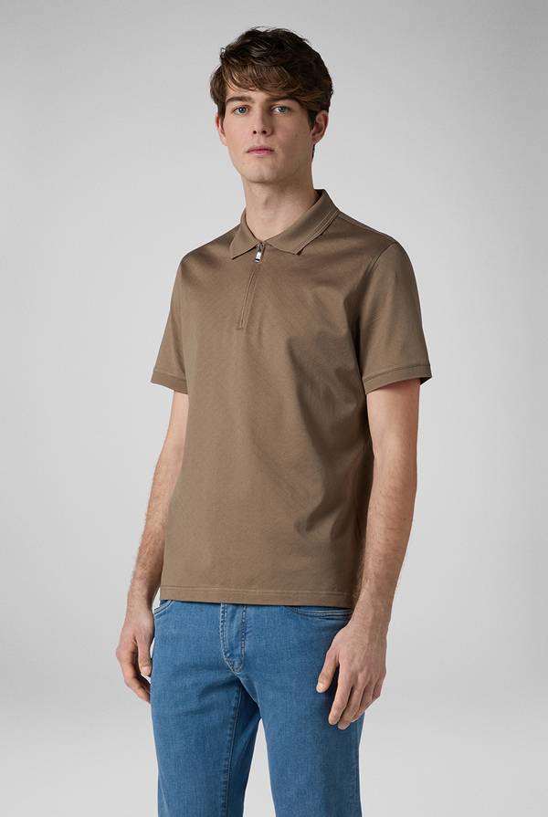 Pal Zileri Polo con monogramma allover Offerte