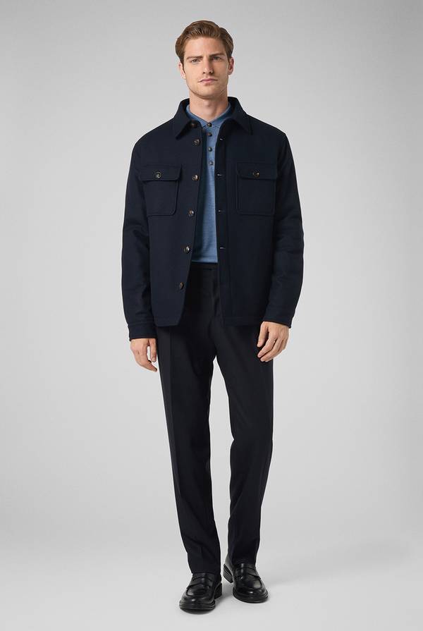Pal Zileri Pantaloni doppia pince in lana stretch Sottocosto