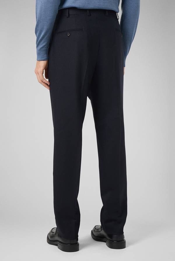 Pal Zileri Pantaloni doppia pince in lana stretch Sottocosto