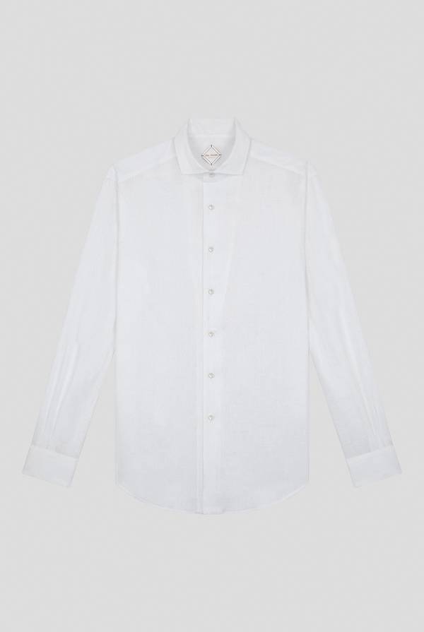 Pal Zileri Camicia in lino bianca Presa
