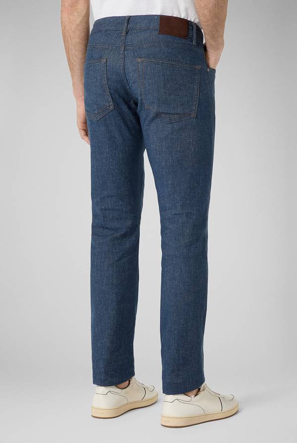 Pal Zileri Denim 5 tasche effetto lino Nuovo