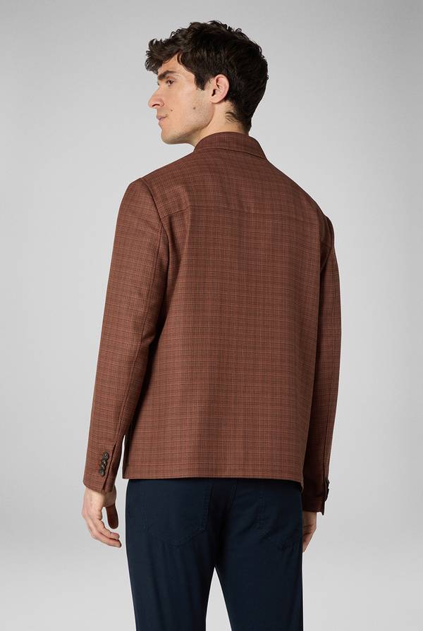 Pal Zileri Giacca camicia con motivo micro check Discount Store per i nuovi prodotti