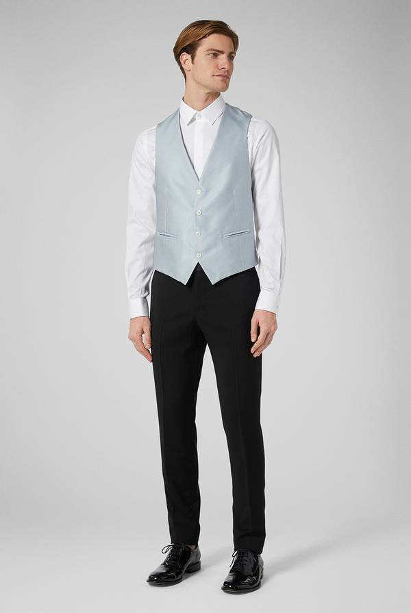 Pal Zileri Gilet Cerimonia in satin Spedizione Gratuita
