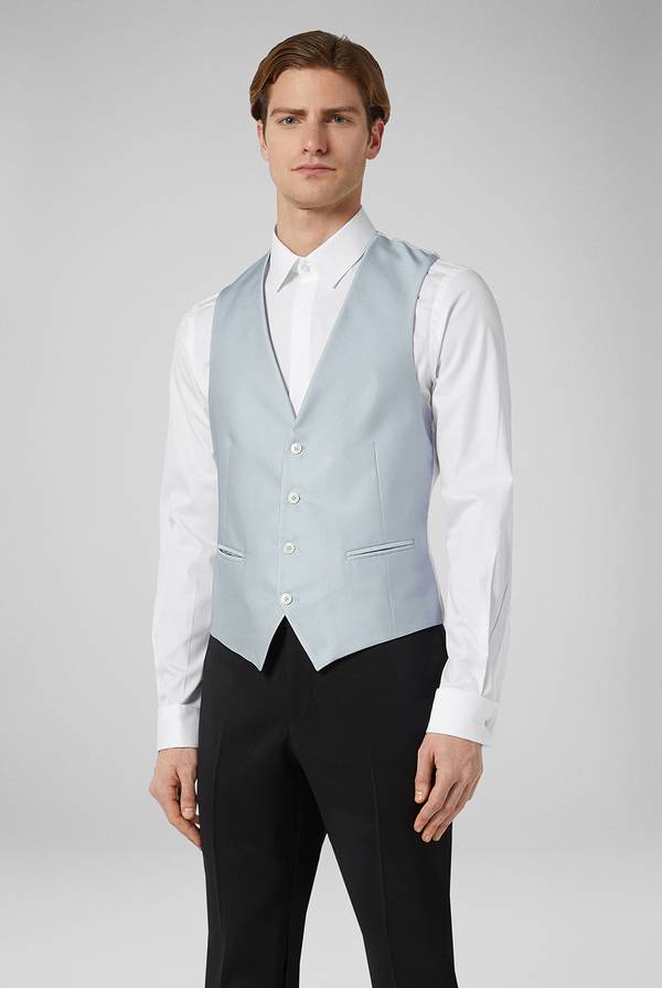 Pal Zileri Gilet Cerimonia in satin Spedizione Gratuita