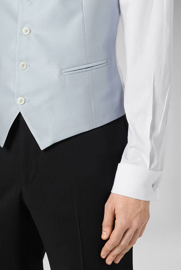 Pal Zileri Gilet Cerimonia in satin Spedizione Gratuita