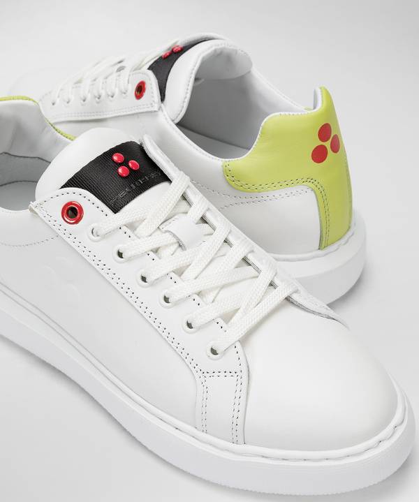 Peuterey Sneaker in pelle con logo goffrato Promozione