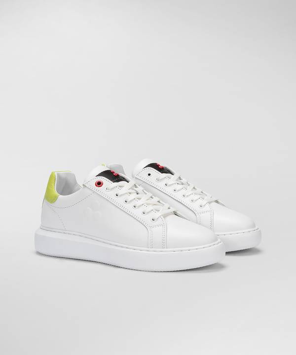Peuterey Sneaker in pelle con logo goffrato Promozione