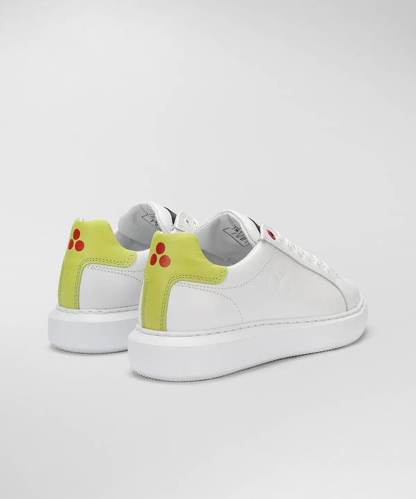 Peuterey Sneaker in pelle con logo goffrato Promozione