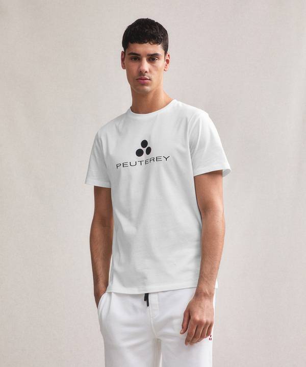 Peuterey T-shirt logata di cotone Sconto