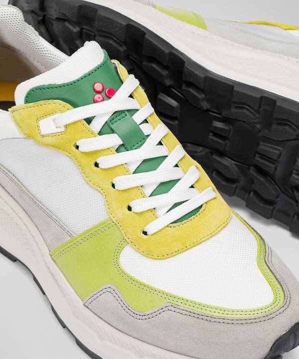 Peuterey Sneakers in pelle con dettagli nylon e nappa Economico
