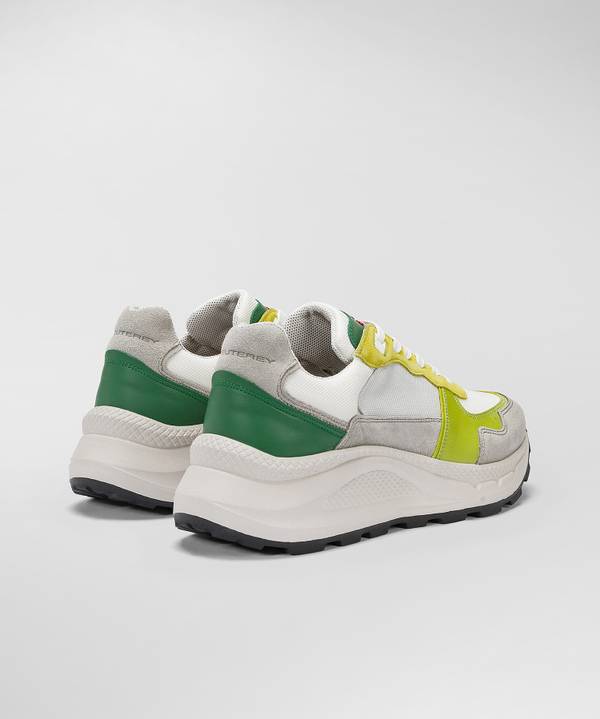 Peuterey Sneakers in pelle con dettagli nylon e nappa Economico