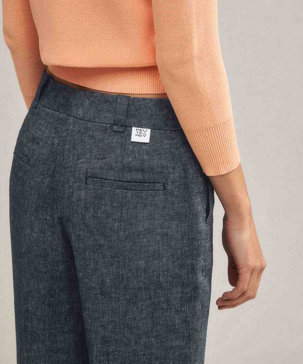 Peuterey Pantaloni in lino Saldi Di Fabbrica