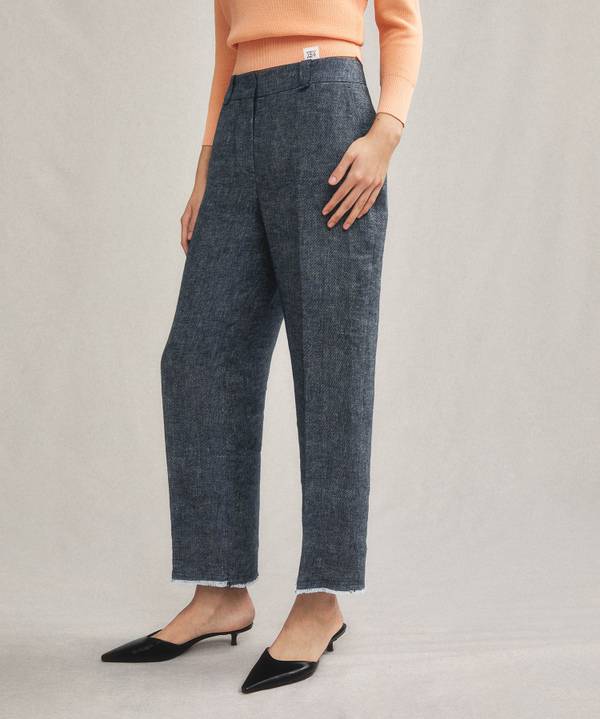 Peuterey Pantaloni in lino Saldi Di Fabbrica