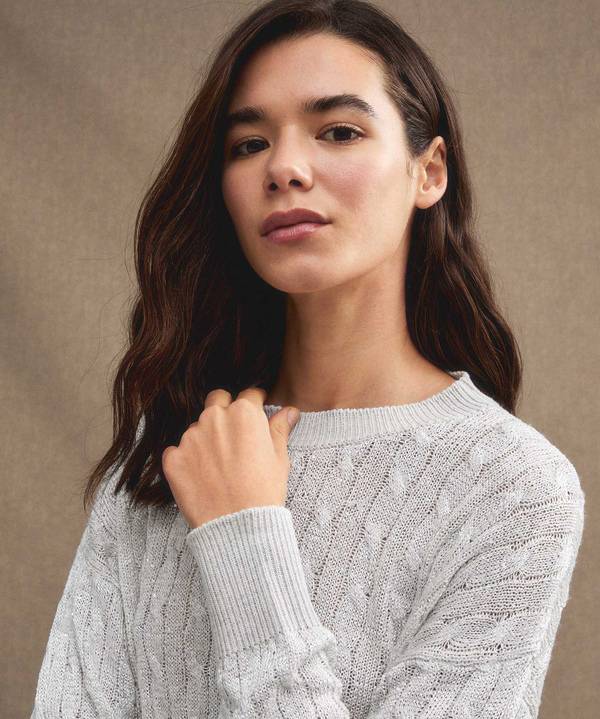 Peuterey Maglia a trecce con paillettes Vendite Flash