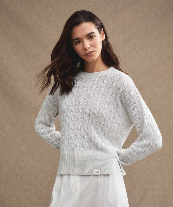 Peuterey Maglia a trecce con paillettes Vendite Flash