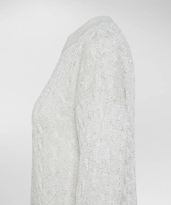 Peuterey Maglia a trecce con paillettes Vendite Flash