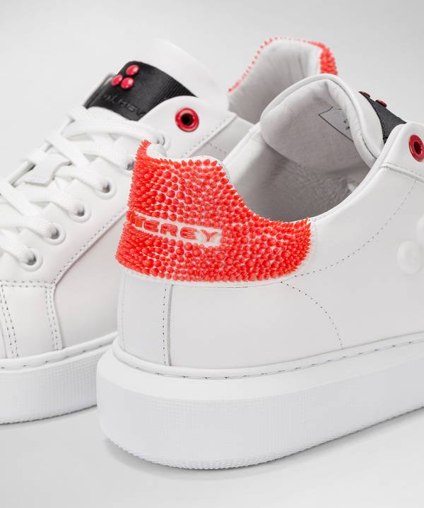 Peuterey Sneaker in pelle con tallone lavorato In Saldo