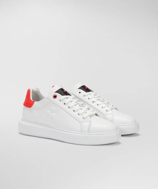 Peuterey Sneaker in pelle con tallone lavorato In Saldo