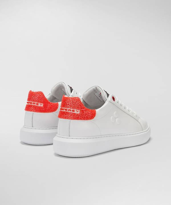 Peuterey Sneaker in pelle con tallone lavorato In Saldo