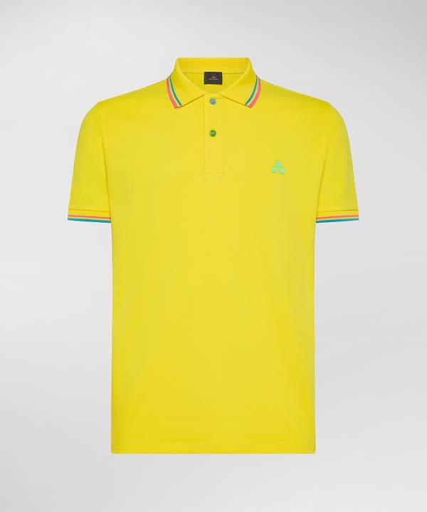 Peuterey Polo in piquet con dettagli fluo Moda